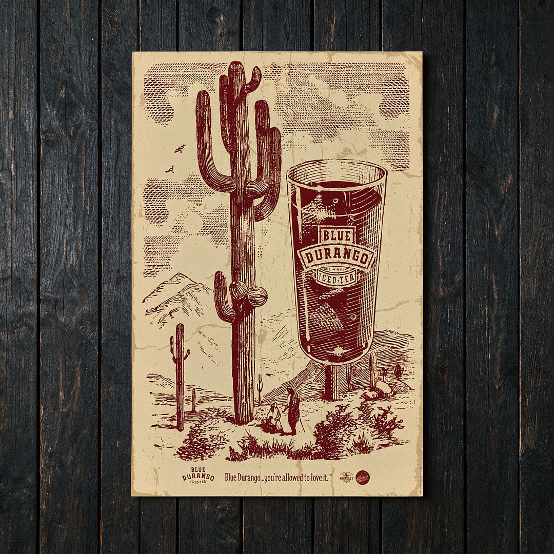 "Cactus Indian" Poster